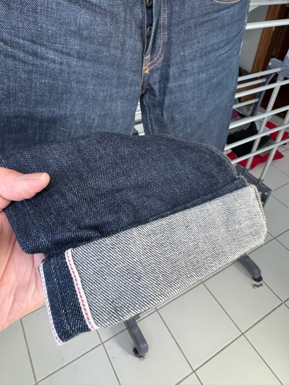 Men's Indigo Straight-Leg Jeans - Picture 4 of 6